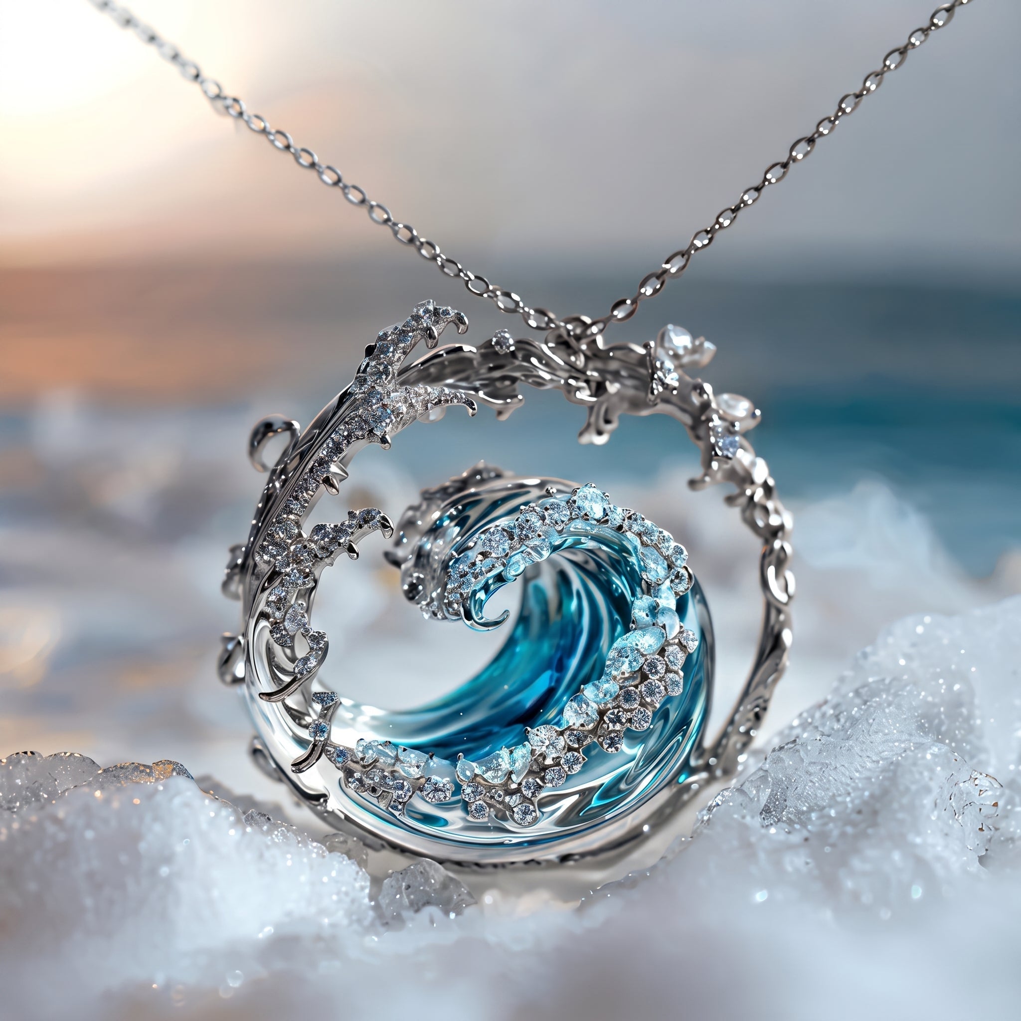Mizaki｜Ocean Promise Anhänger Halskette